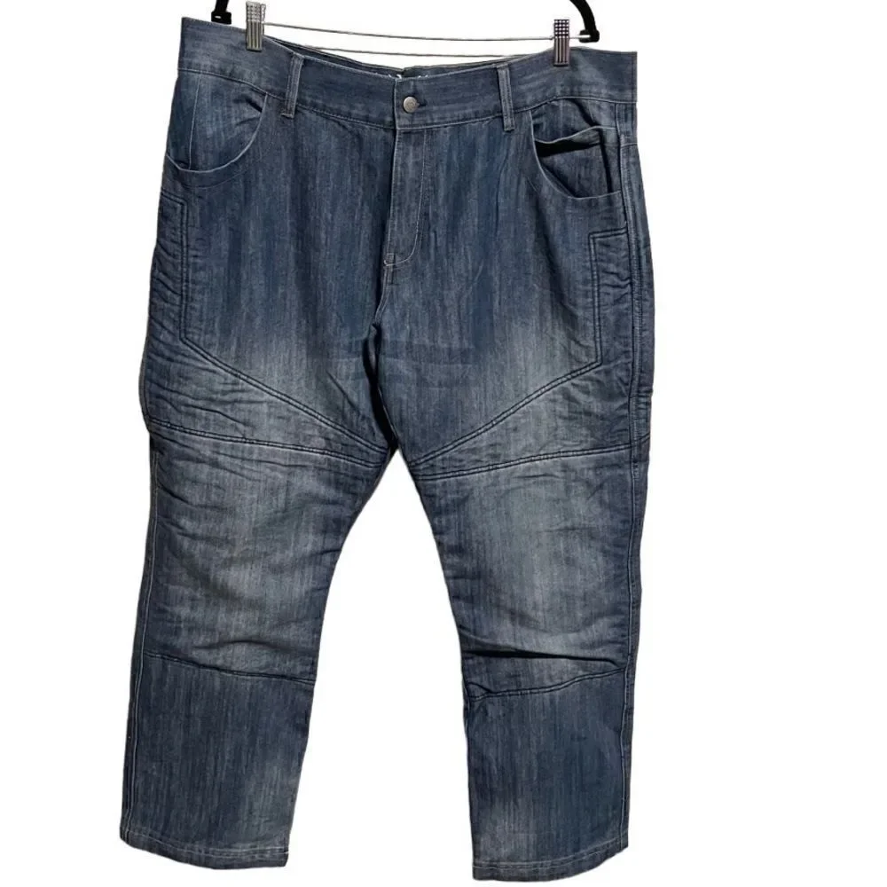 Bull-it -Men’s Riding Motorcycle Medium Wash Jeans Covec Insulated Lined, 42R - Picture 9 of 9